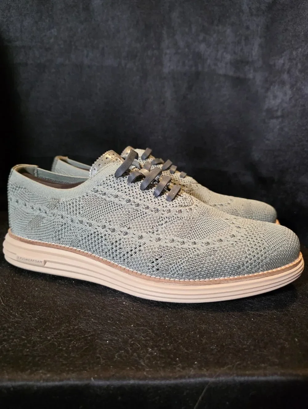 Cole Haan Sage Knit Wingtip Oxfords Contrast Cream Sole 11w